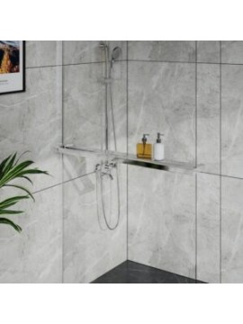 Polica za tuš kabinu Walk-in hrom WTS-01-90C