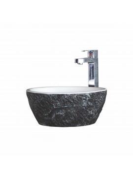 Mag-01 umivaonik 350x350x150 mm umetnicki belo/crno