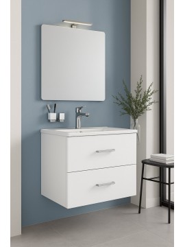 FLY 60 SET 250N ormarić sa umivaonikom, ogledalom i lampom 61x53x47