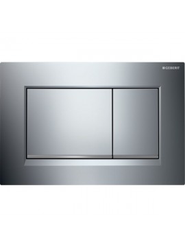 Sigma 30 Tipka za dvokoličinsku tehniku ispiranja sjaj/mat hrom/sjaj hrom 115.883.KH.1