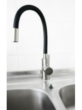 Baterija Inox Sa Flexi Crnim Izlivom Za Sud.Zumba/BZA4BSS