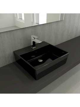 Milano 50cm sa rupom sjajna crna  1216-005-0126