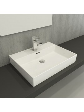 Milano 60cm sa rupom Sjajna bela 1376-001-0126