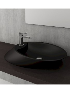 Vessel 72cm sa rupom mat crna 1021-001-0126