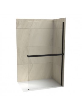 Walk in C-02-WIS100MB Copen monte super. 1000x2000,staklo 8mm, polica i držač mat CRNI