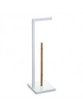 160925A FIVE DRZAC TOALETNOG PAPIRA NATUREO 64,5X20X20CM METAL/BAMBUS BELA