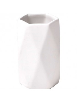6180100 TENDANCE CASA ZA CETKICE DIJAMANT 11,5X7,5CM KERAMIKA BELA