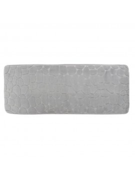 7743183 TENDANCE TEPIH ZA KUPATILO PEBBLE 45X120CM MEMORIJSKA PENA MIKROFIBER SVETLO SIVA