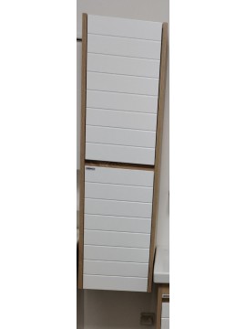 Vertikala MOSTAR konzolna MDF - polica - Sonoma/Belo 84100